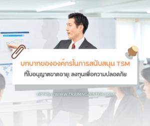บทบาทขององค์กรในการสนับสนุน TSM ที่ใบอนุญาตขาดอายุ: ลงทุนเพื่อความปลอดภัย
