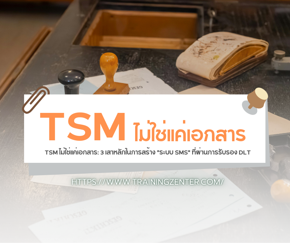 TSM ไม่ใช่แค่เอกสาร: 3 เสาหลักในการสร้าง "ระบบ SMS" ที่ผ่านการรับรอง DLT