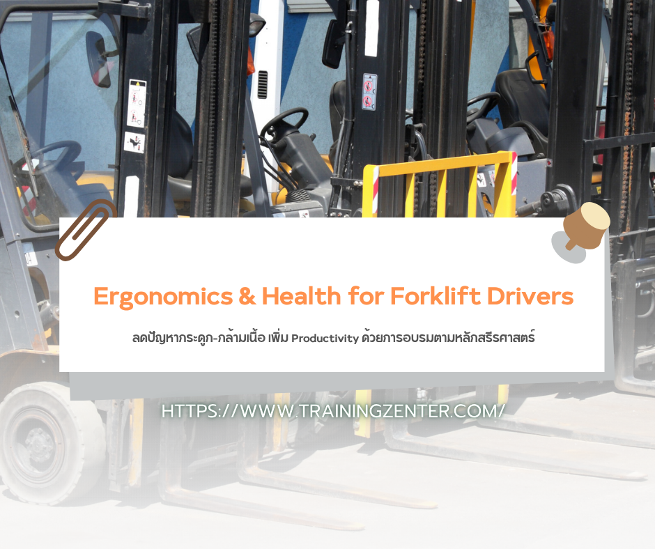 Ergonomics & Health for Forklift Drivers: ลดปัญหากระดูก-กล้ามเนื้อ เพิ่ม Productivity ด้วยการอบรมตามหลักสรีรศาสตร์