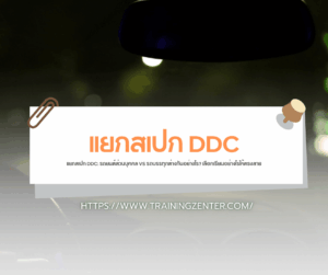 แยกสเปก DDC: รถยนต์ส่วนบุคคล VS รถบรรทุกต่างกันอย่างไร? เลือกเรียนอย่างไรให้ตรงสาย