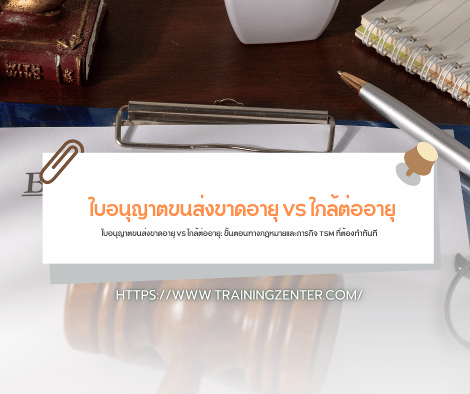 ใบอนุญาตขนส่งขาดอายุ VS ใกล้ต่ออายุ: ขั้นตอนทางกฎหมายและภารกิจ TSM ที่ต้องทำทันที